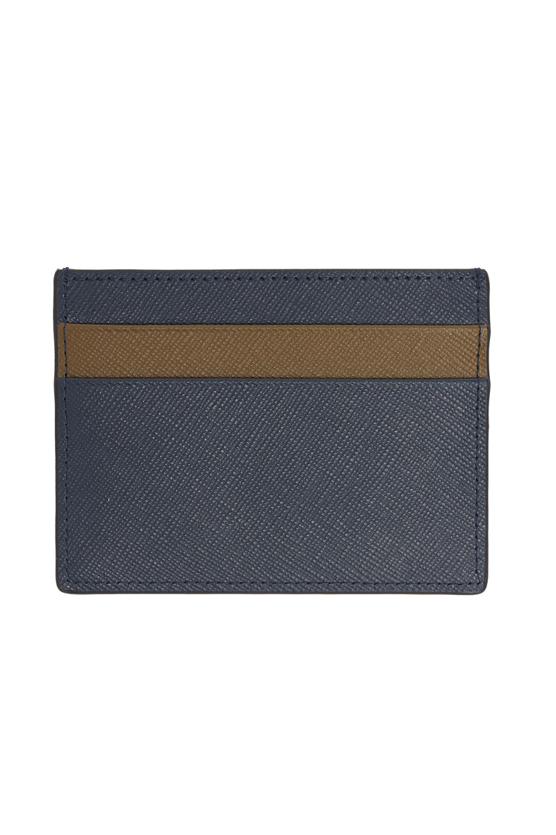 Marni Saffiano CC Holder 'Night Blue/Dusty Olive' - ROOTED