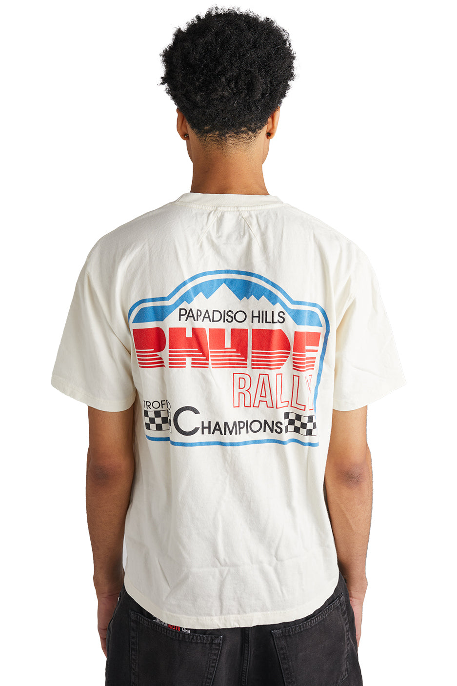 Rhude Paradiso Rally Tee 'VTG White' - ROOTED