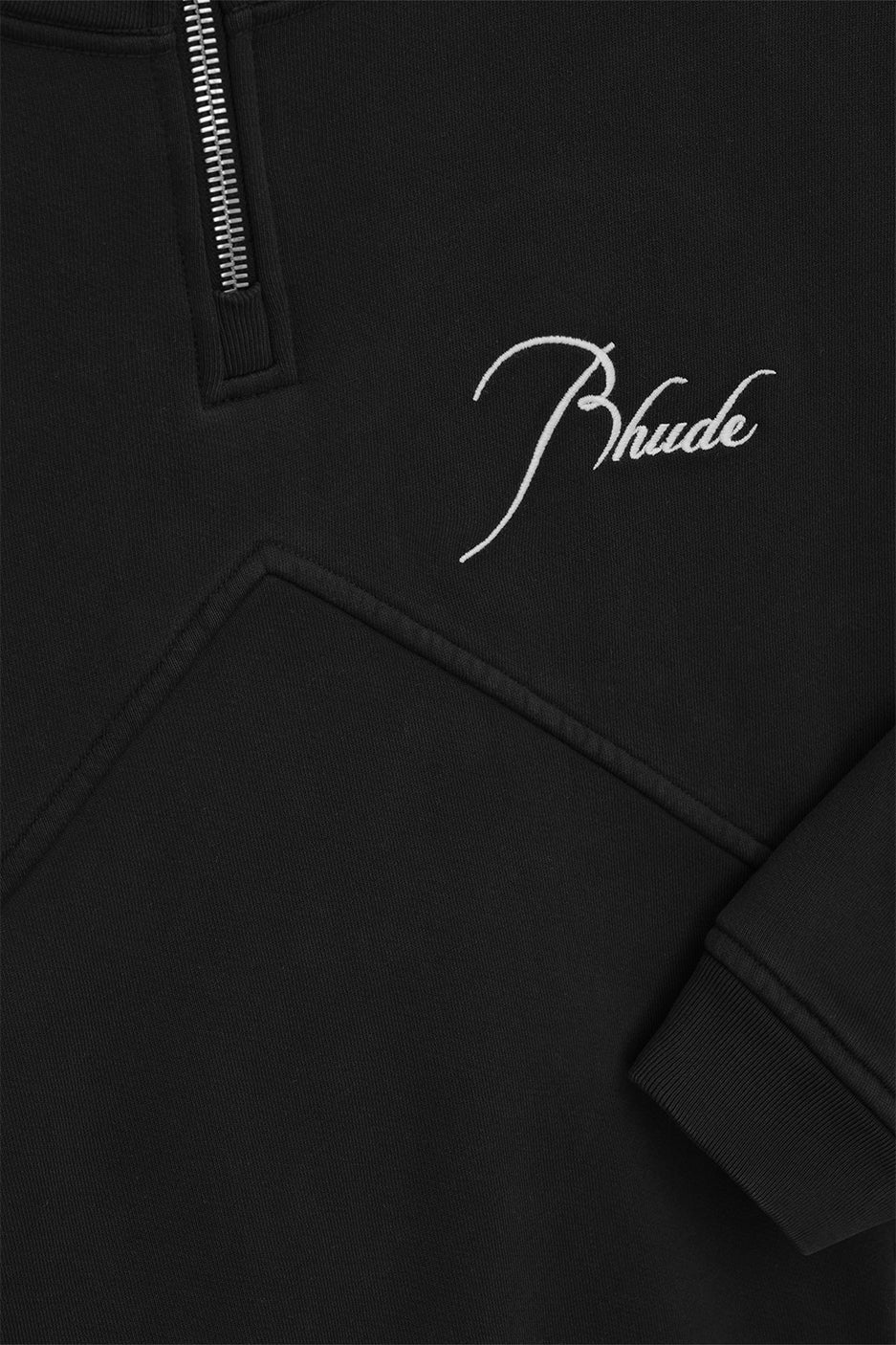 Rhude 1/4 Zip Sweatshirt 'Vintage Black'