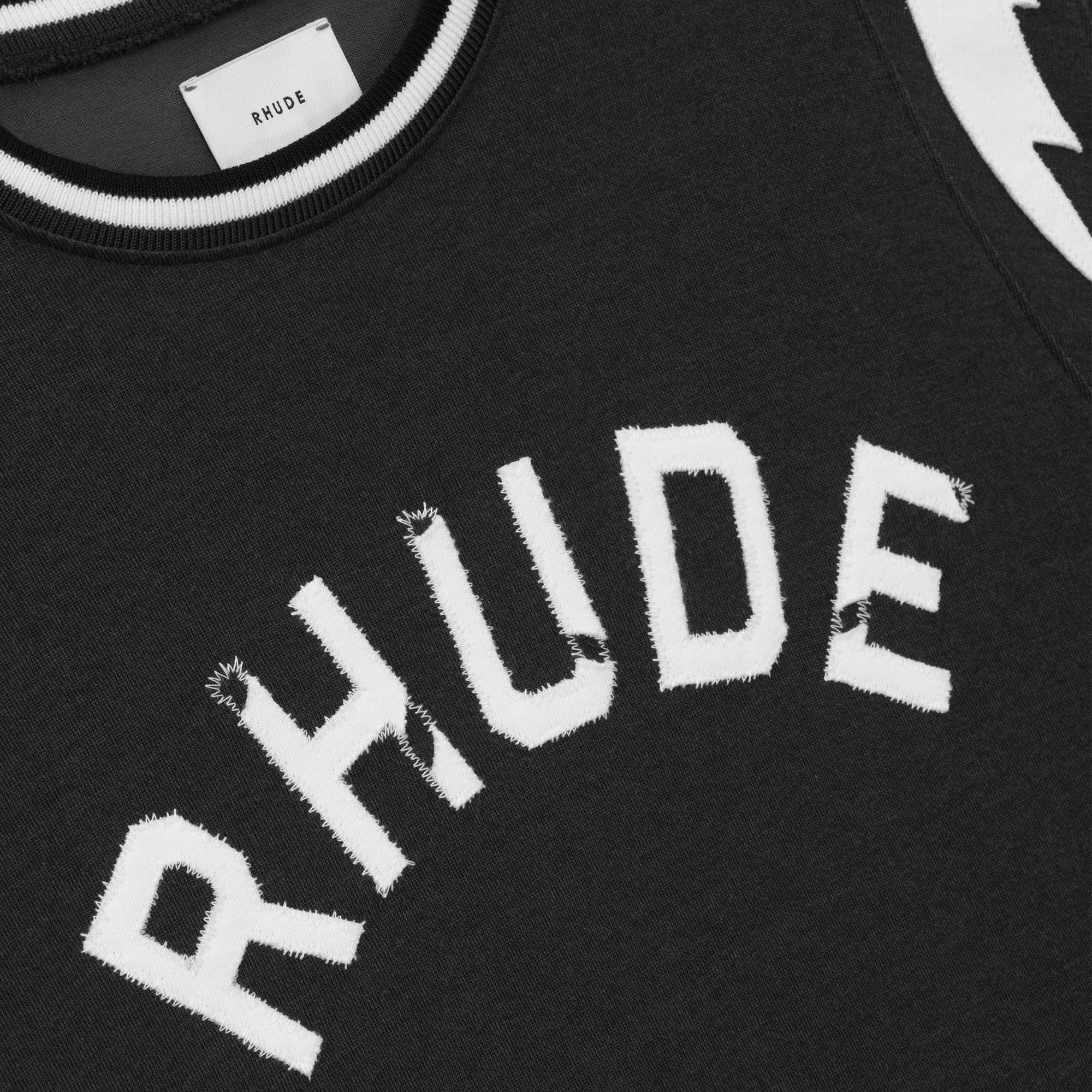 Rhude Lightning Ringer Tee 'Black/White'