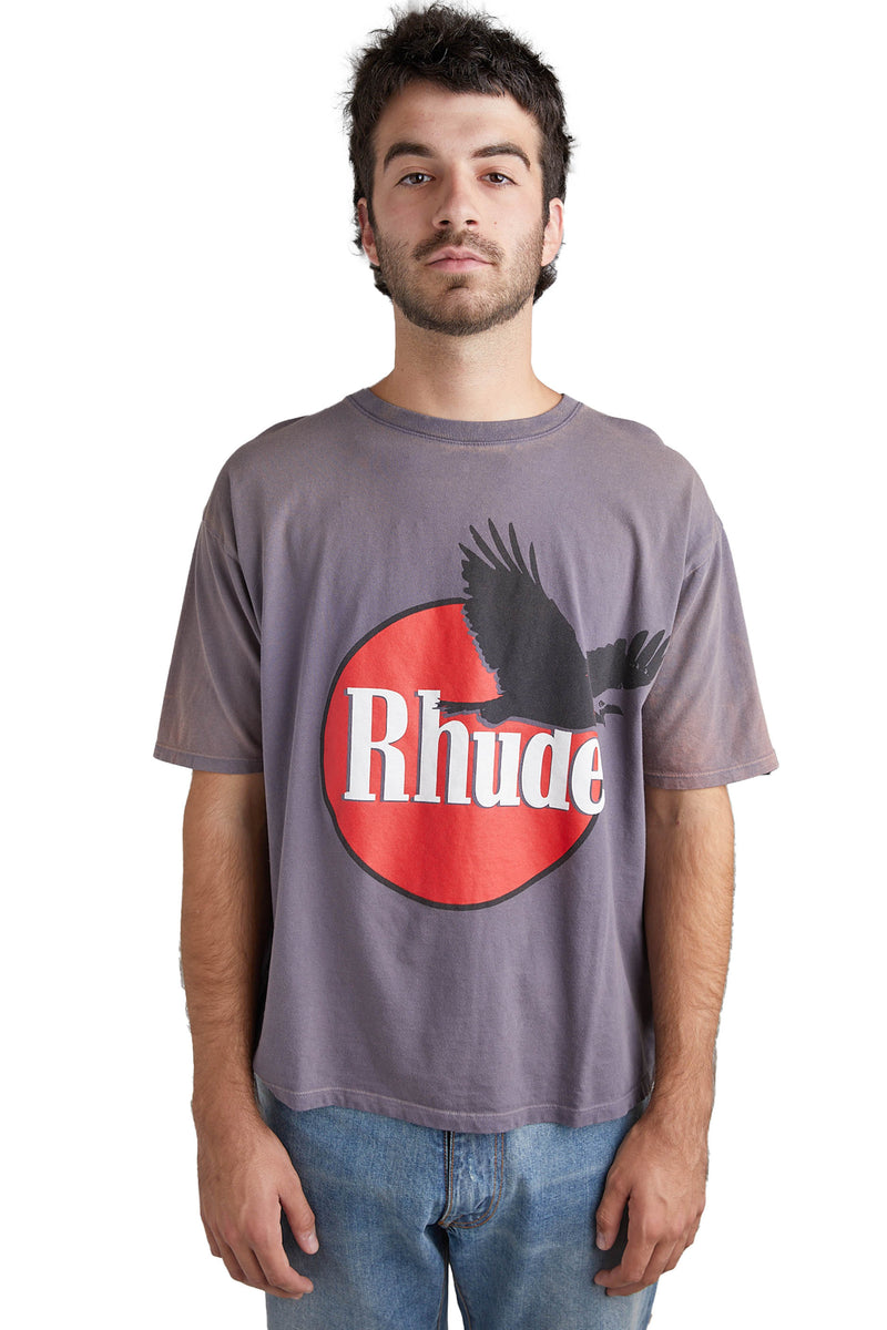 Rhude Eagle Logo Tee 'Vintage Grey' - ROOTED