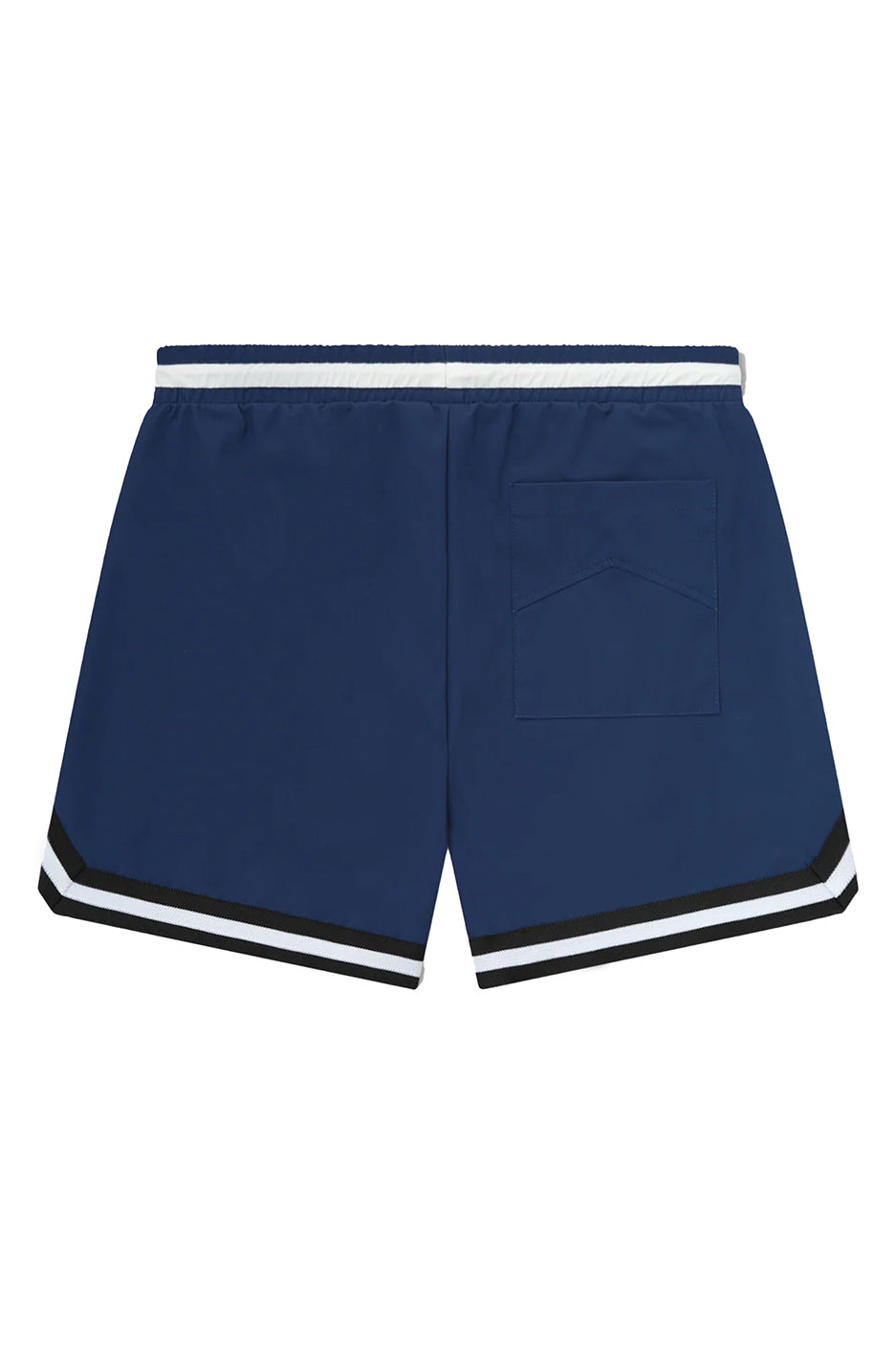 Rhude Basketball Logo Swim Shorts 'Blue/Black/White'