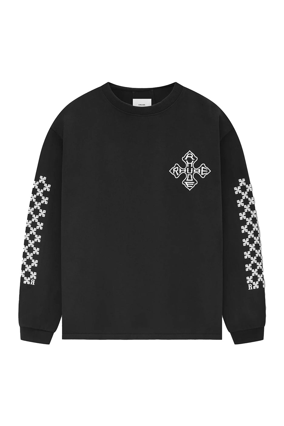 Rhude Cross Logo LS Tee 'Black'