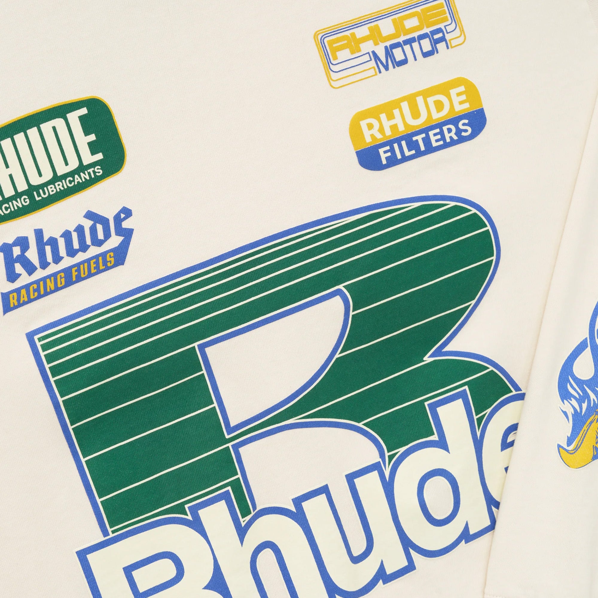 Rhude Roadway Racing Tee 'Vintage White'
