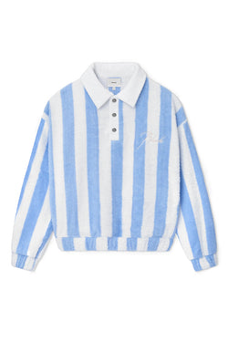 Rhude Striped Loop Terry Polo 'White'