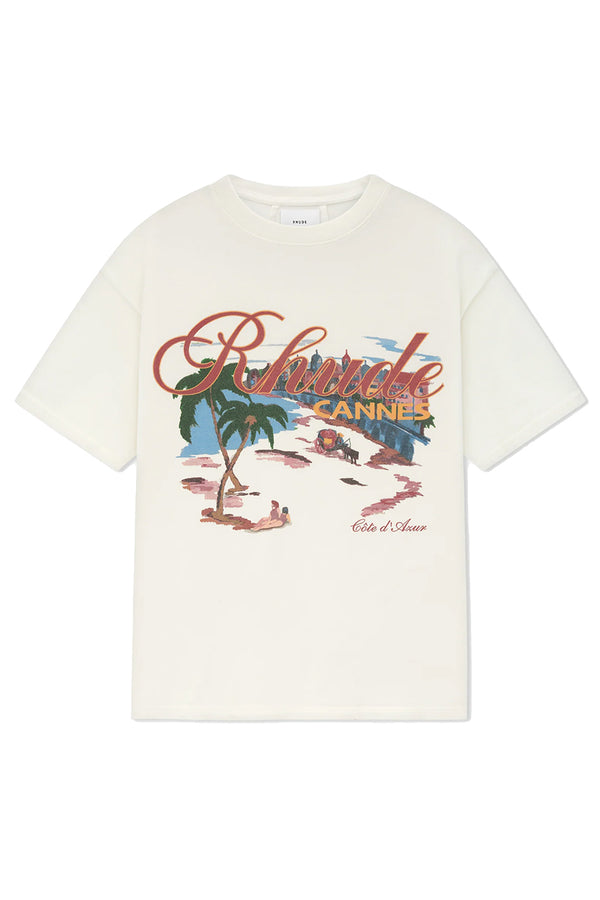 Rhude Cannes Beach Tee 'Vintage White'