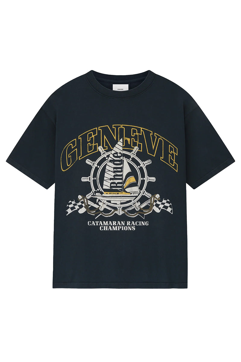 Rhude Geneve Catamaran Tee 'Vintage Black'