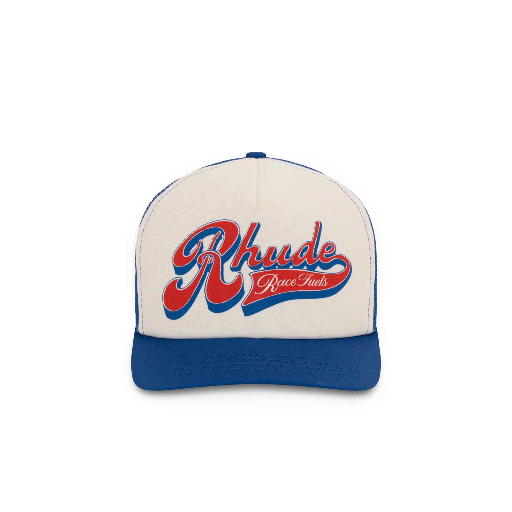 Rhude Pitstop Hat 'White/Blue' - ROOTED