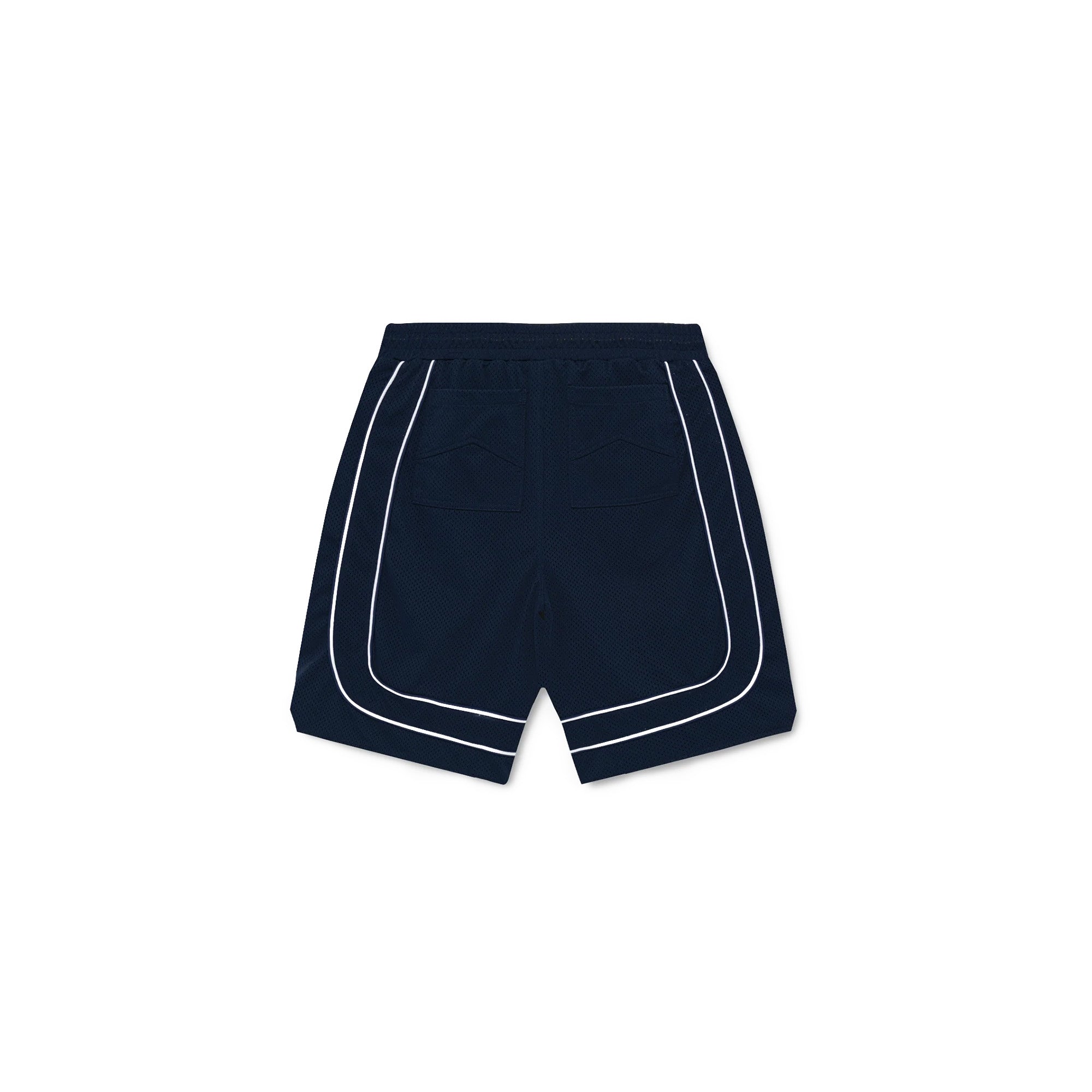 Rhude Mesh Piping Baggy Track Shorts 'Navy' - ROOTED