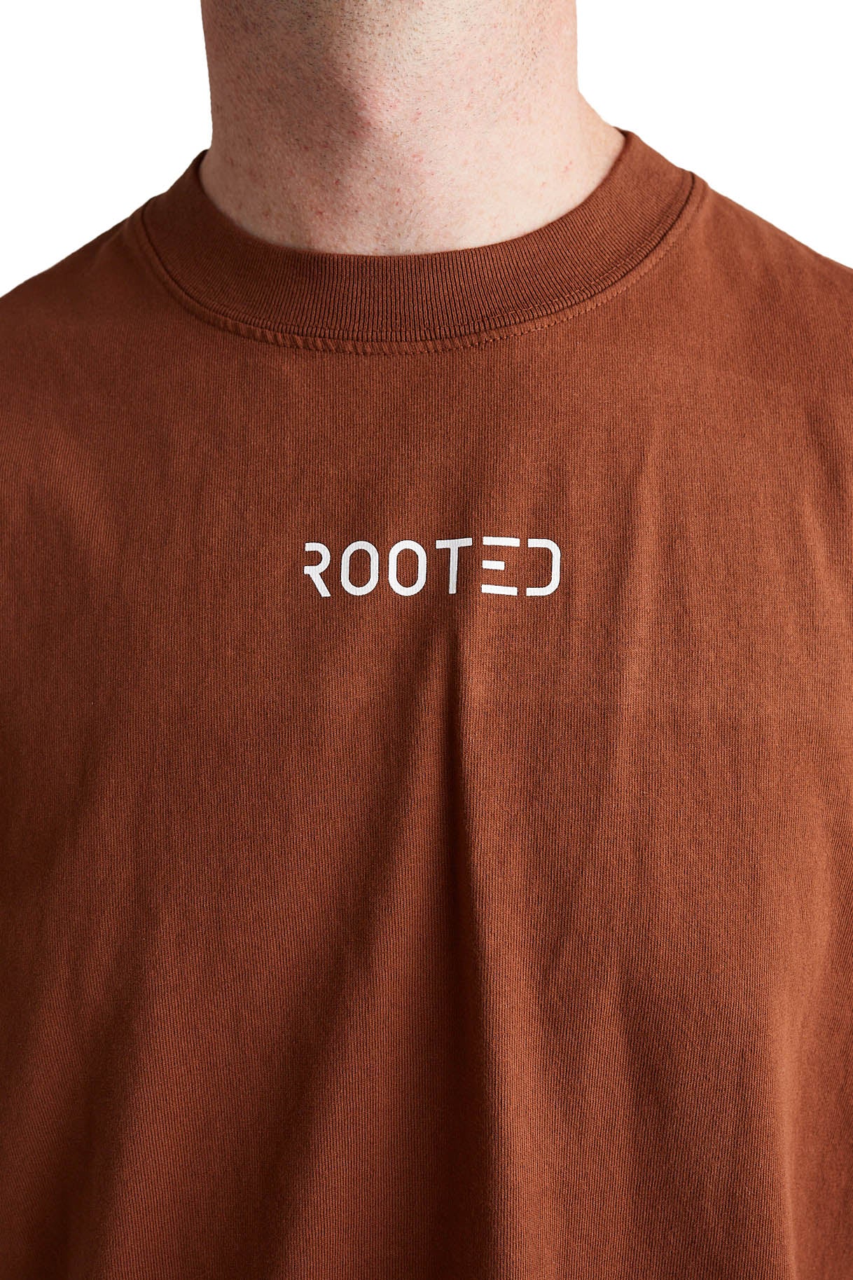 ROOTED Shop Tee 'Brown' - ROOTED