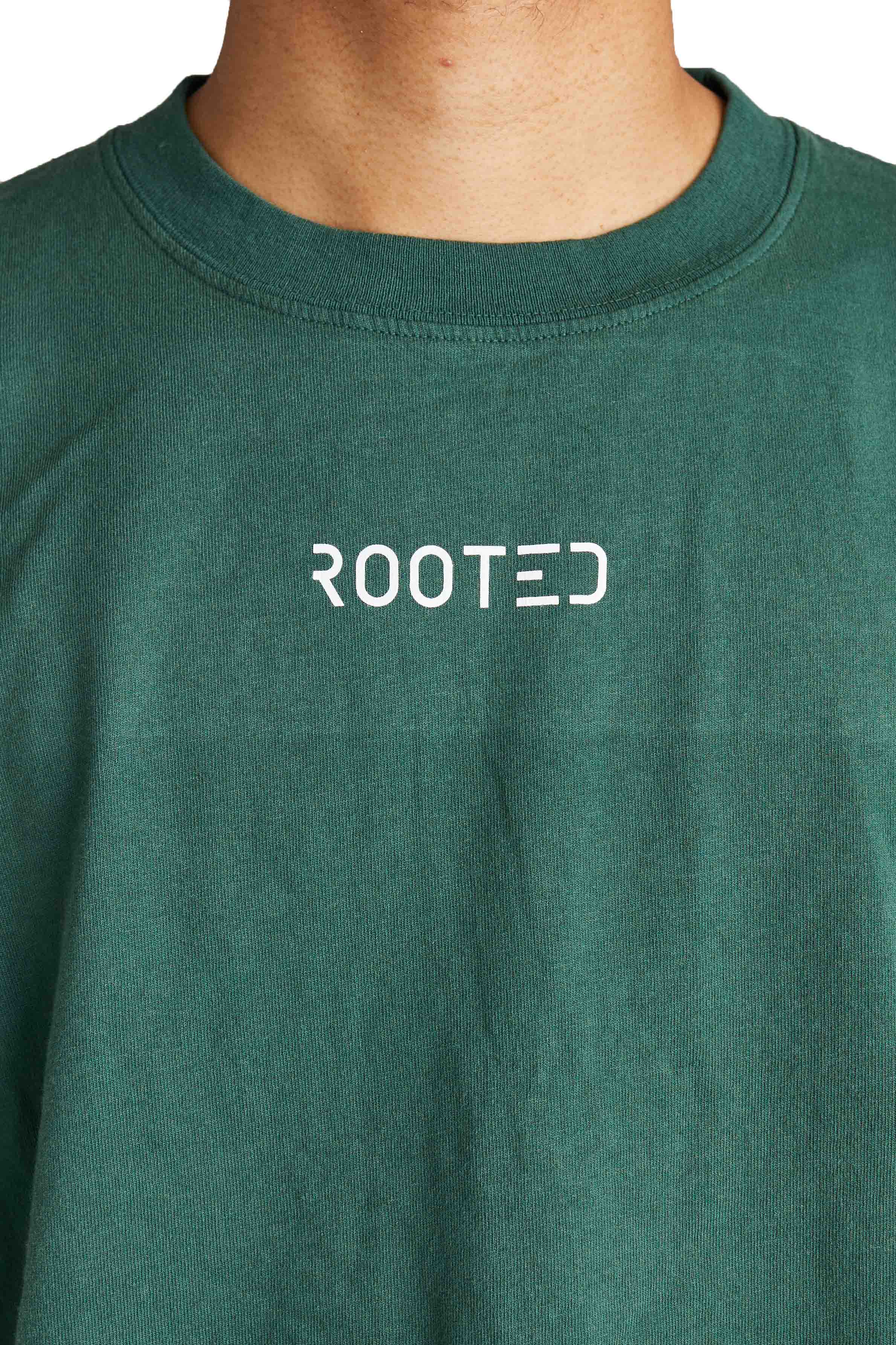 ROOTED Shop Tee 'Dark Green' - ROOTED