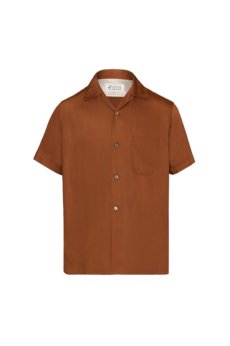 Maison Margiela Short-Sleeved Shirt 'Brown'