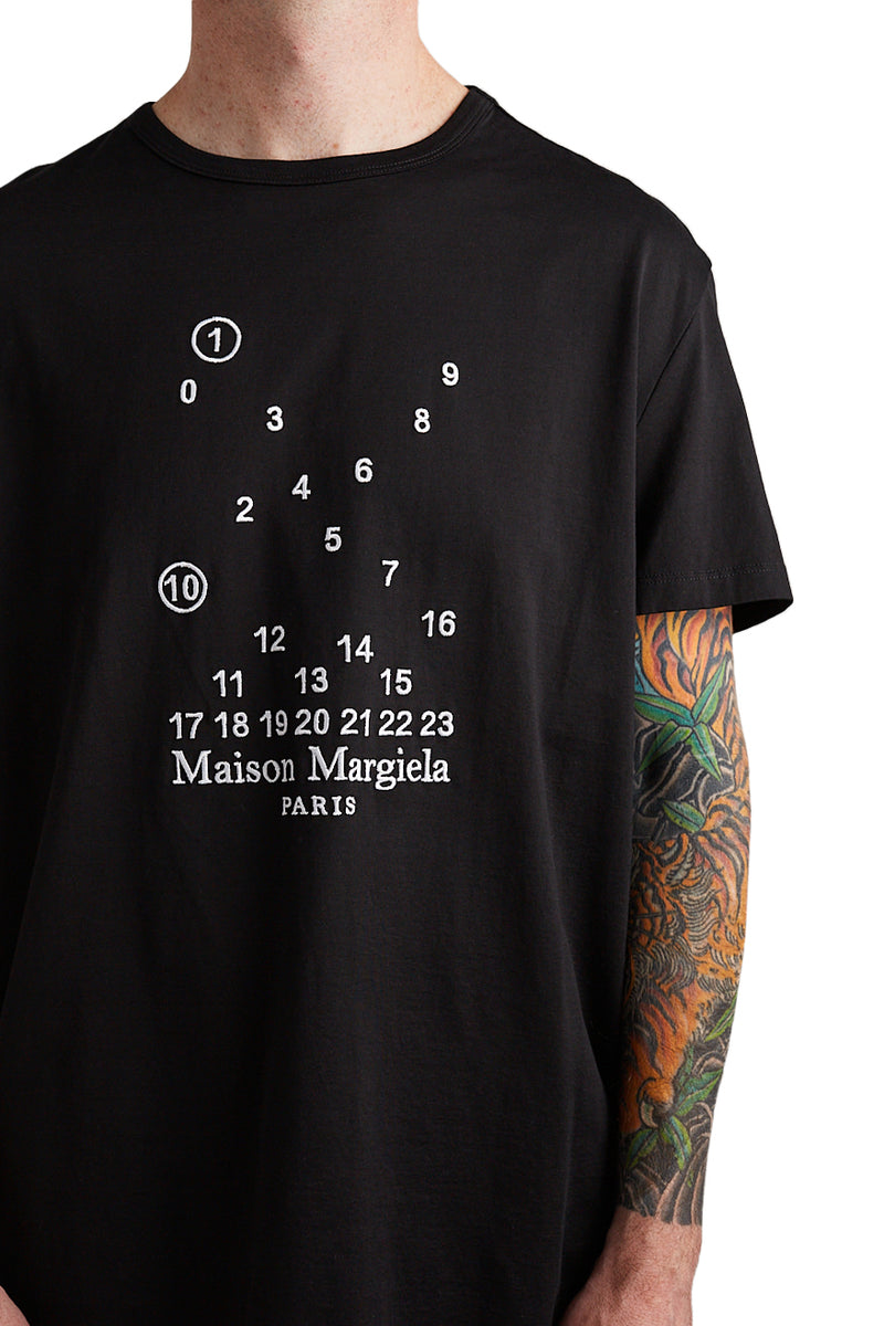 Maison Margiela Numeric Logo Tee 'Black' - ROOTED