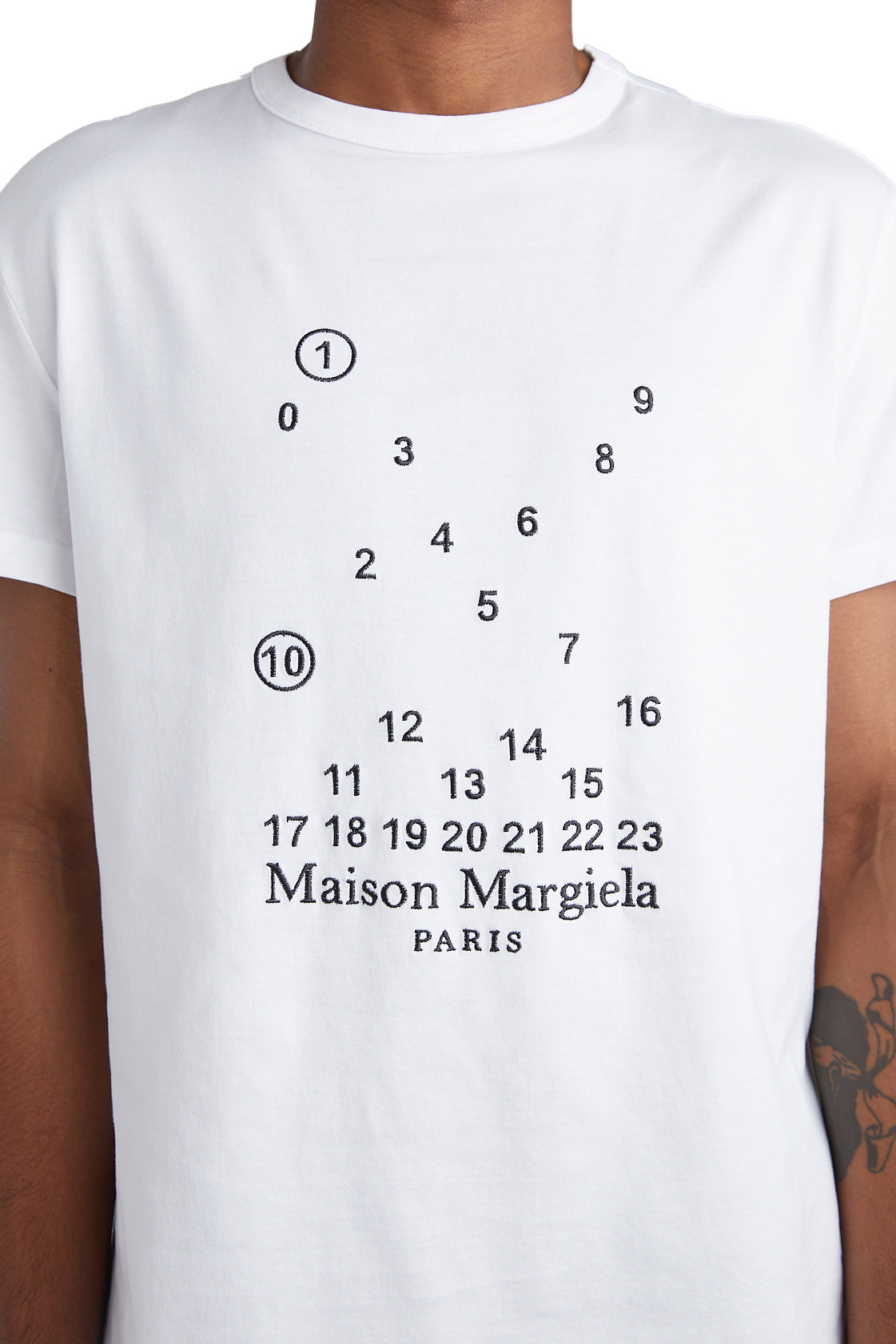 Maison Margiela Numeric Logo Tee 'White' - ROOTED