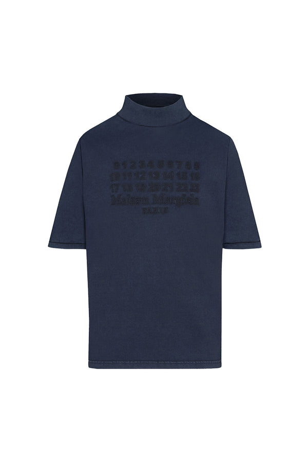 Maison Margiela Mock Neck Shirt 'Navy'