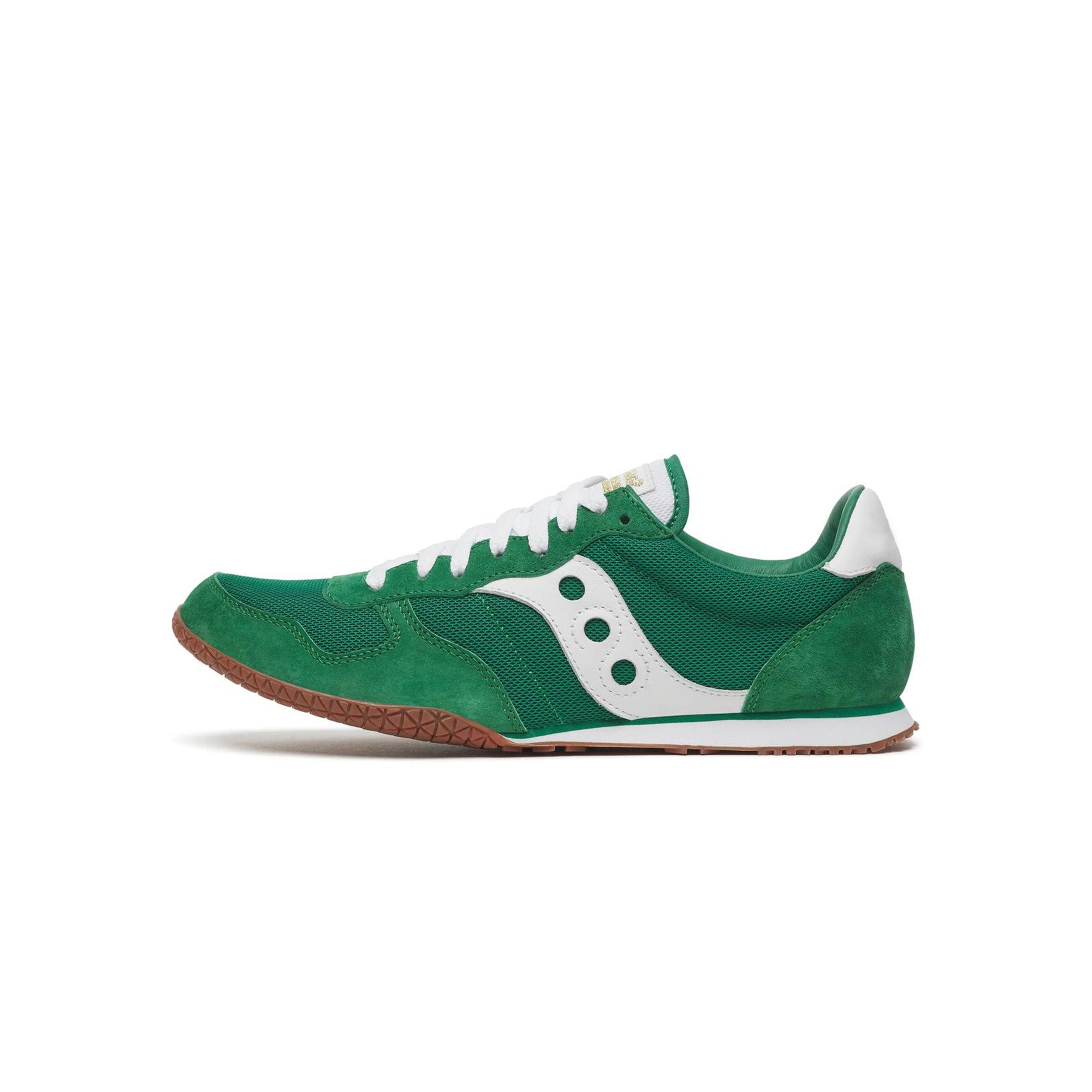 Womens Saucony Racer 80 'Green/White' - ROOTED