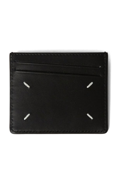 ★Maison Margiela★ (SA1VX0005 P4455 T2172) Unisex Card Wall Maison Margiela Vertical card holder Four Stitches black
