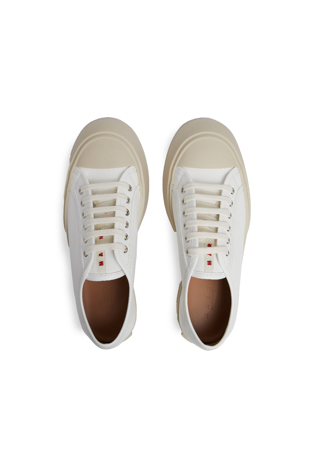 Marni Nappa Leather Pablo Sneaker 'Lily White' - ROOTED