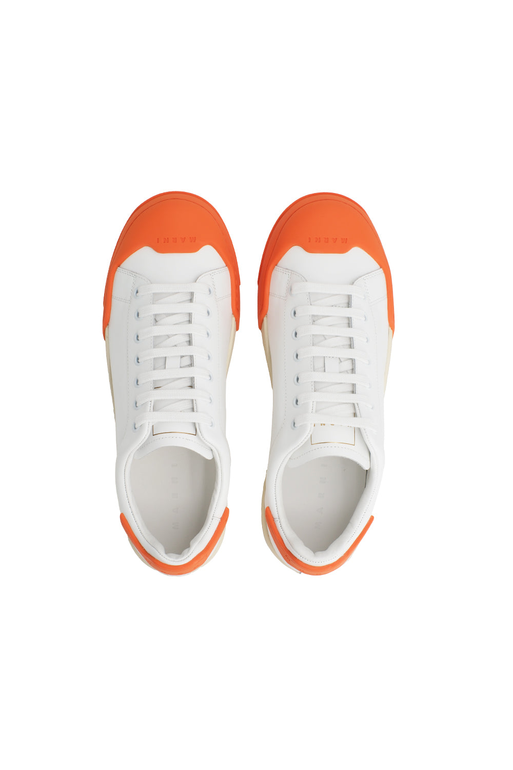 Marni Dada Bumper Sneaker 'Lily White/Orange' - ROOTED