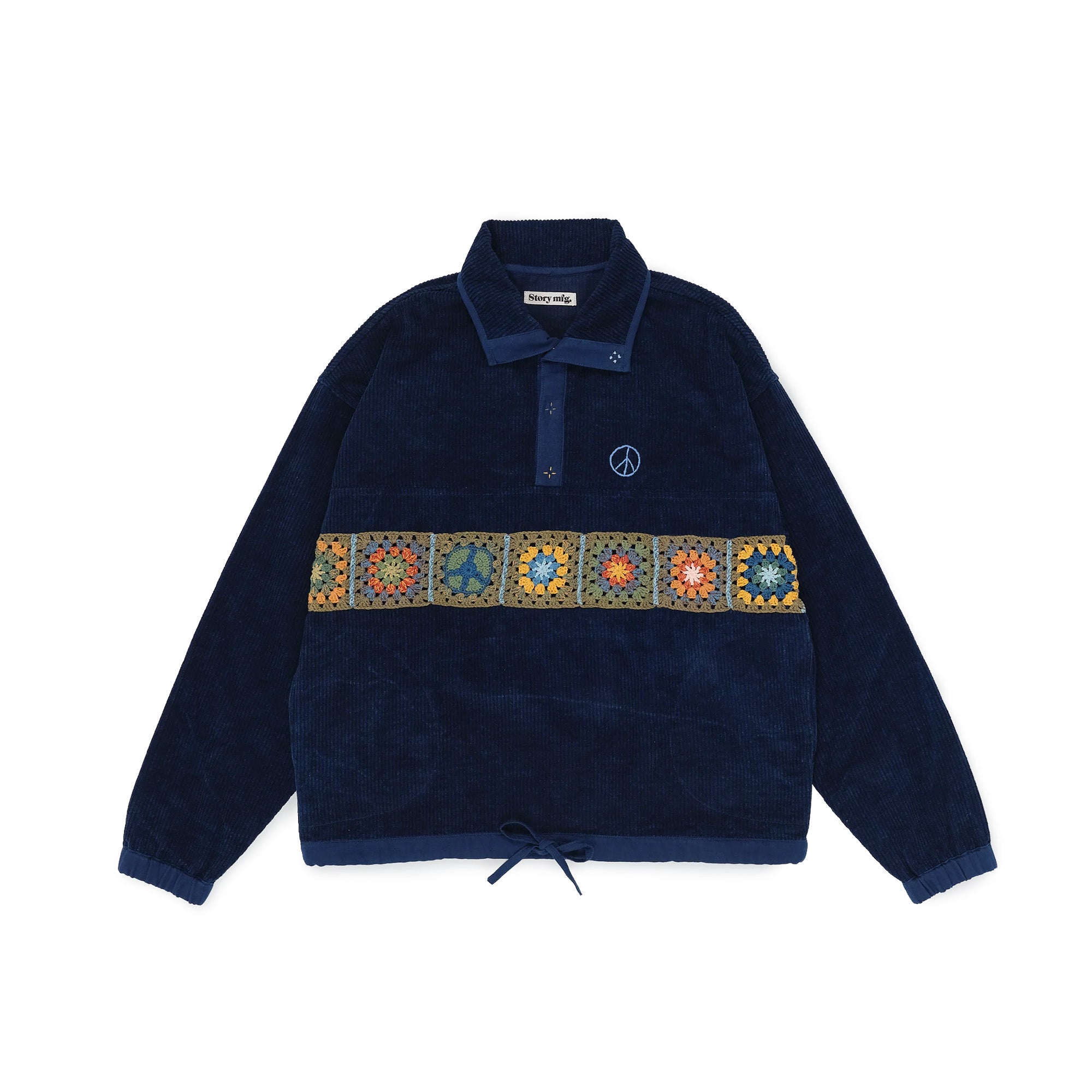 Story Mfg Polite Corduroy Pullover 'Indigo' - ROOTED
