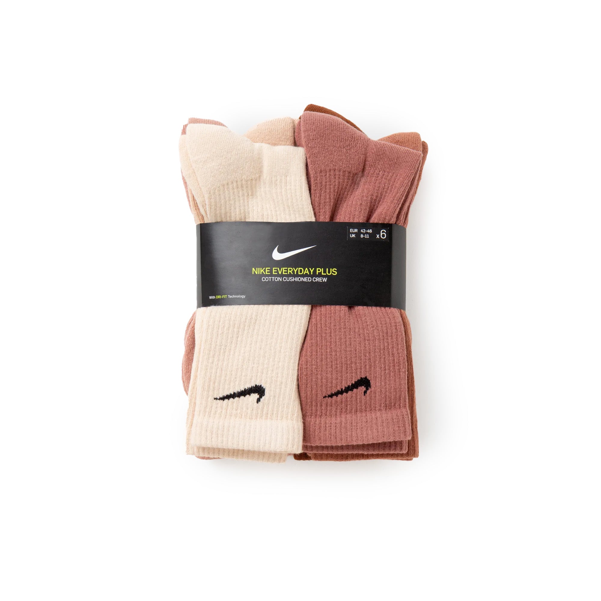 Nike Everyday Plus Cushioned Training Crew 6-Pack Socks 'Multi' - ROOTED