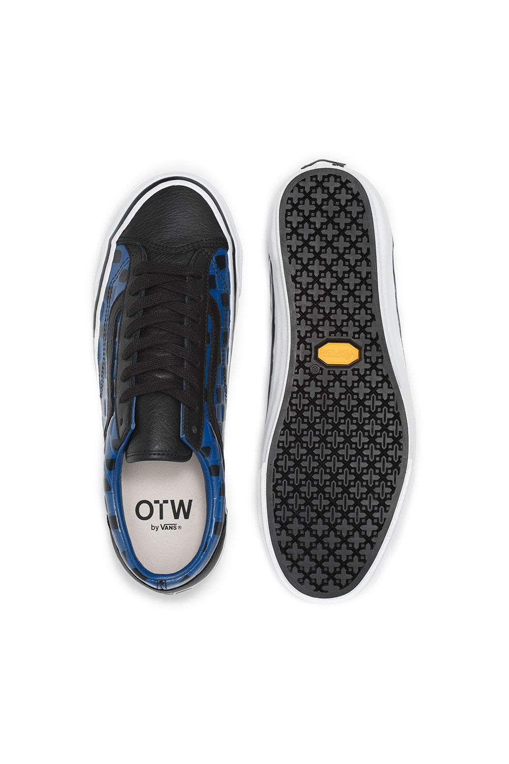 Vans OTW Old Skool 36 Vibram Leather Check 'Blue/Black'