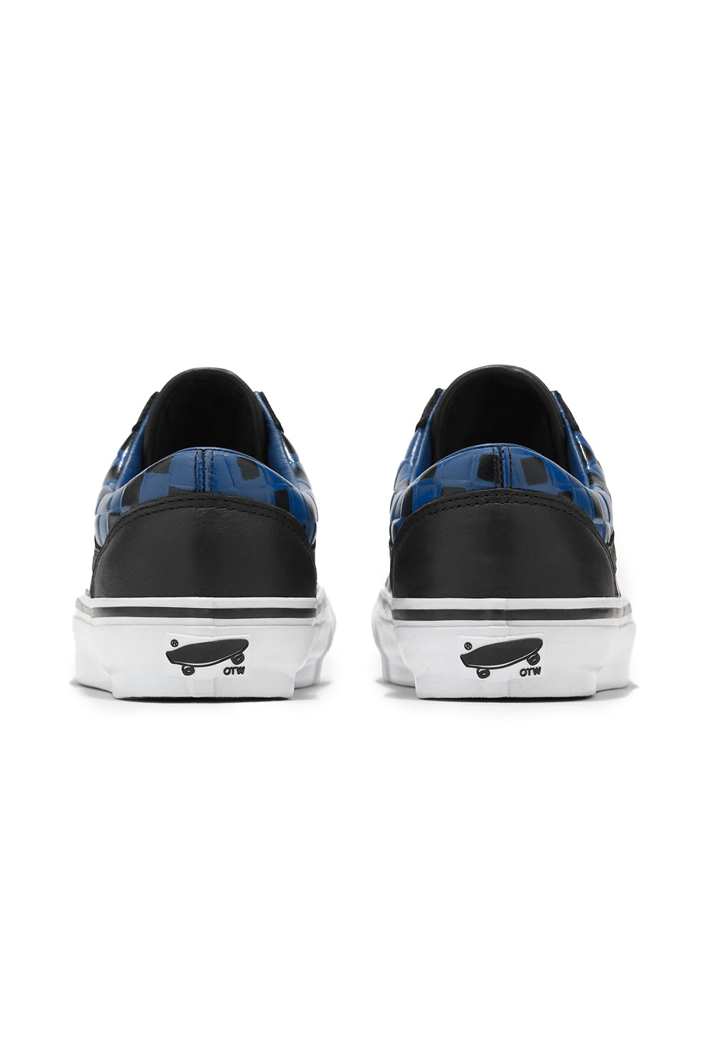 VANS★OTW OLD SKOOL 36 VIBRAM★LEATHER CHECK BLACK/TRUE BLUE Vans OTW Old Skool 36 Vibram Leather Check 'Blue/Black'