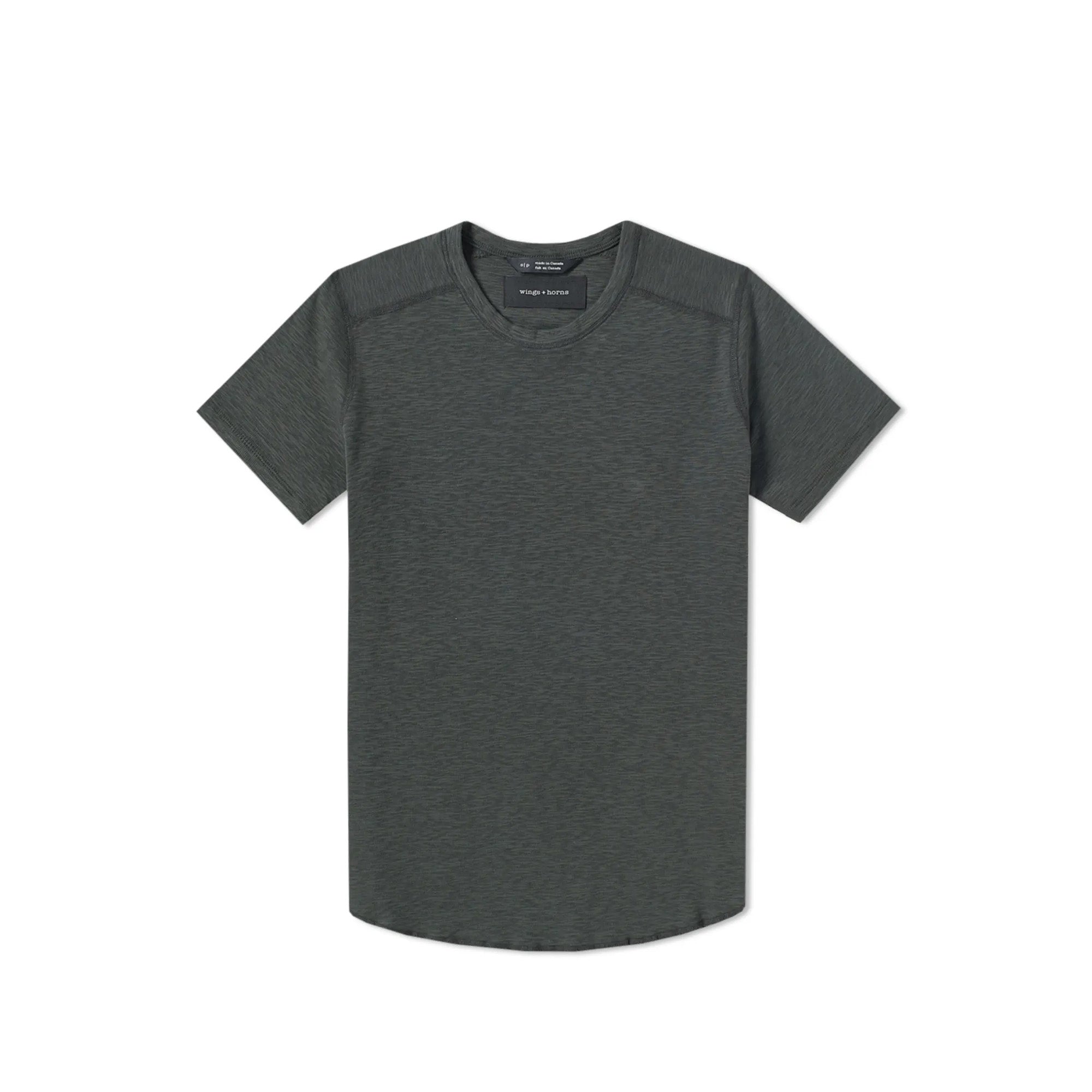 Wings + Horns Base Slub Knit Tee 'Stone'