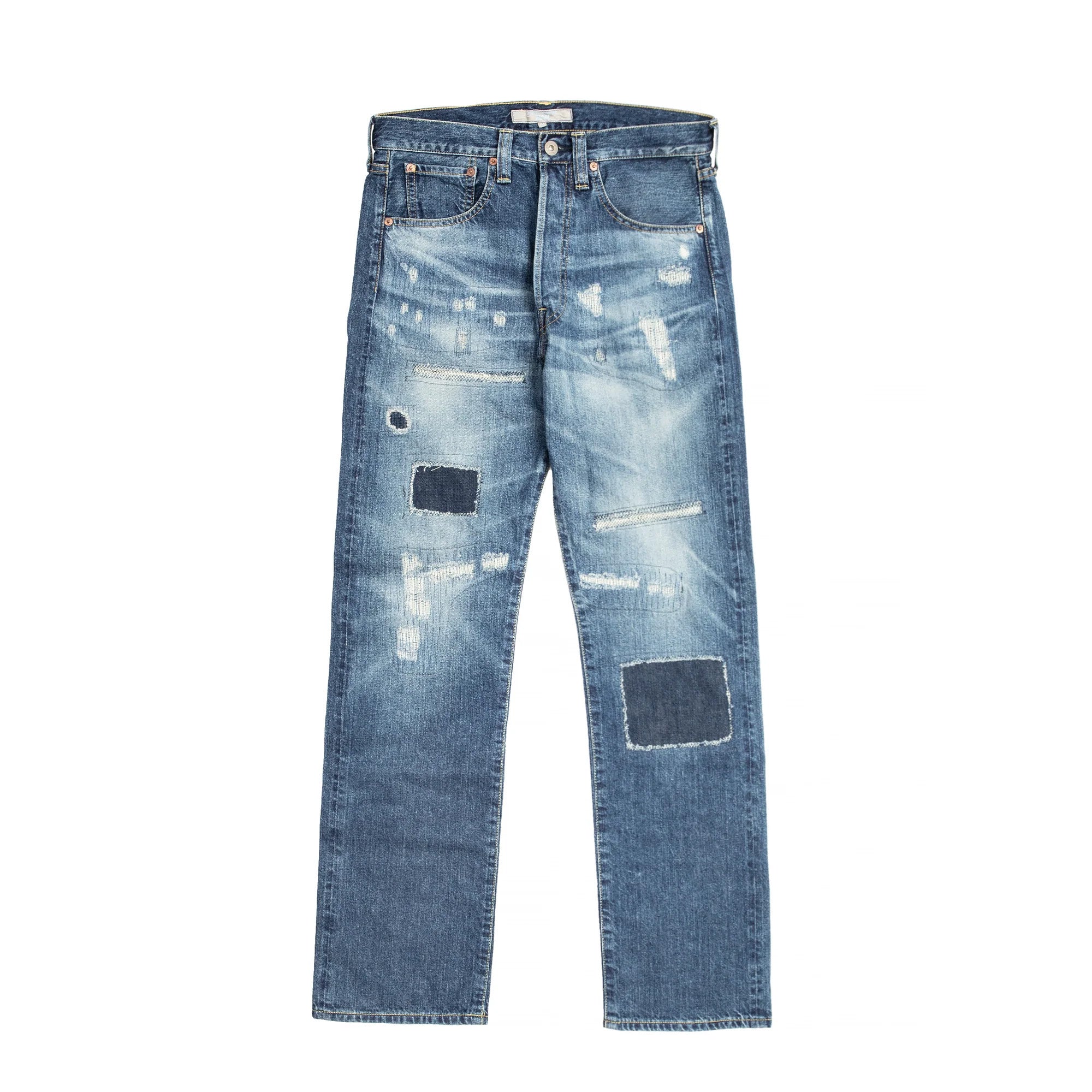 Junya Watanabe Distressed Selvedge Denim 'Indigo'