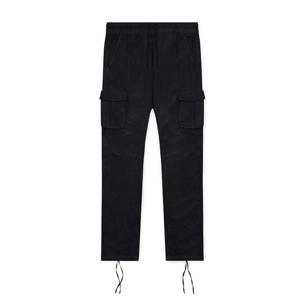 John Elliott Back Sateen Cargo Pants 'Black' | ROOTED