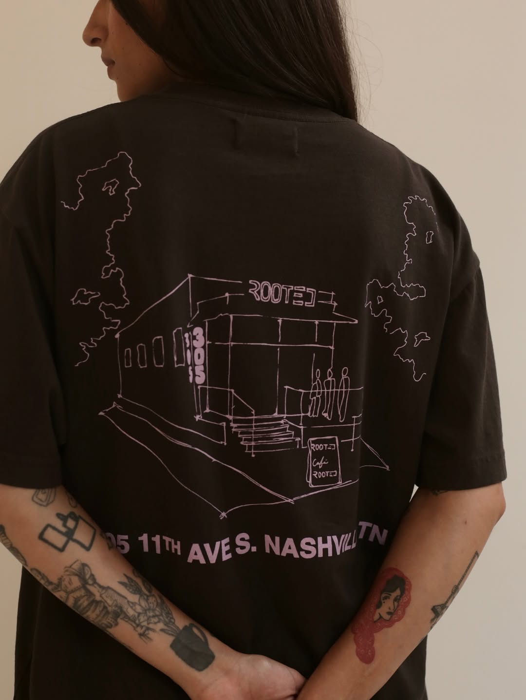 ROOTED Gulch Shop Tee 'Espresso/Ube' - ROOTED