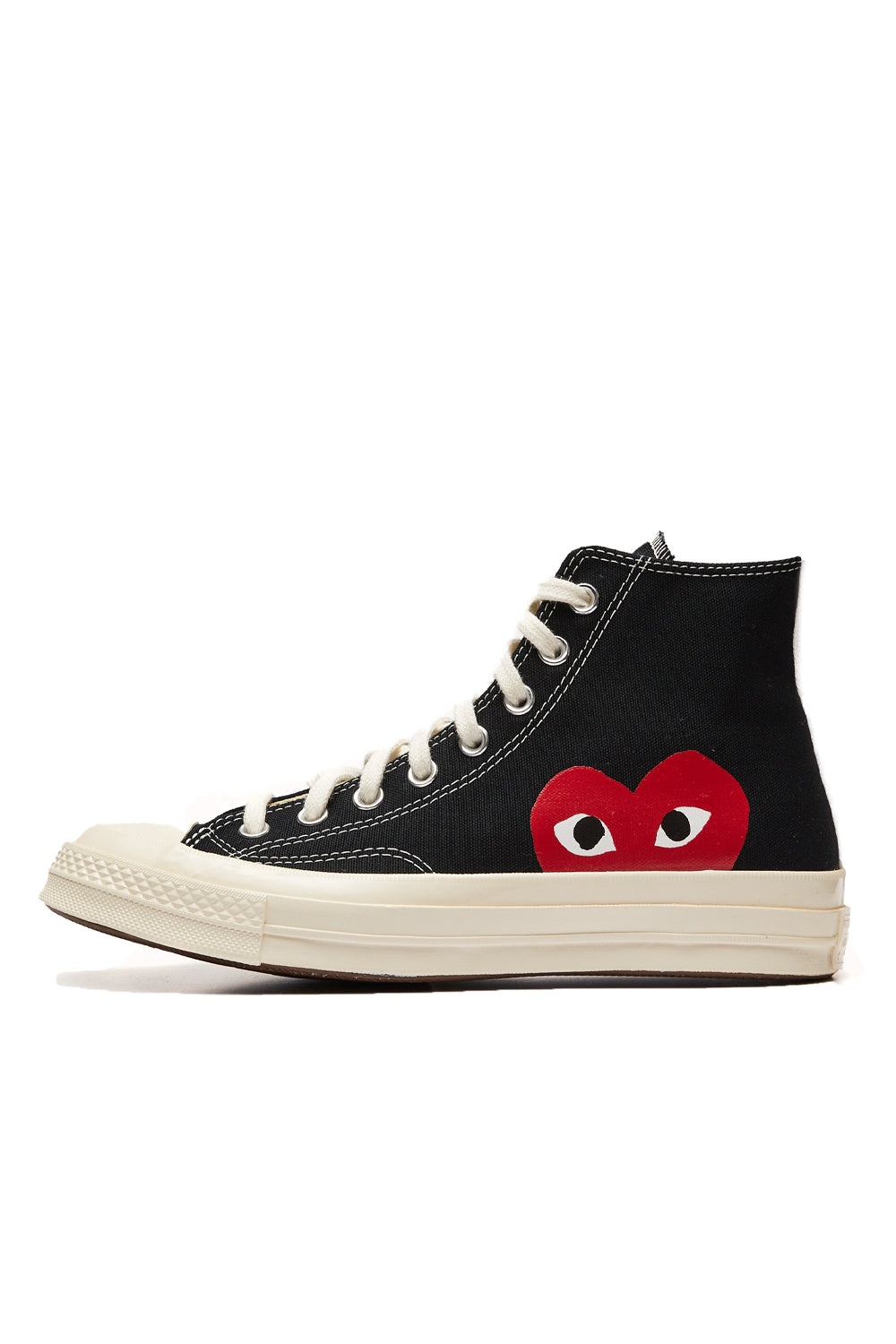 COMME des GARÇONS Play Converse Chuck Taylor Hi 'Black' - ROOTED