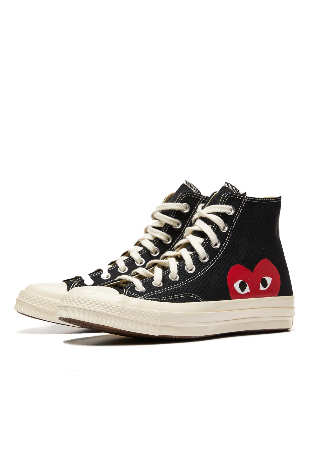 COMME des GARCONS Play Converse Chuck Taylor Hi Black 150204C ROOTED