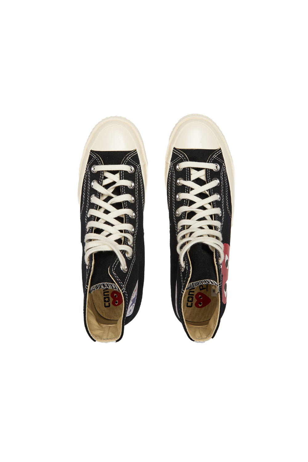 COMME des GARÇONS Play Converse Chuck Taylor Hi 'Black' - ROOTED