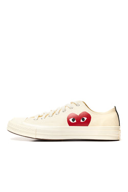 COMME des GARÇONS Play Converse Chuck Taylor Low 'White' - ROOTED