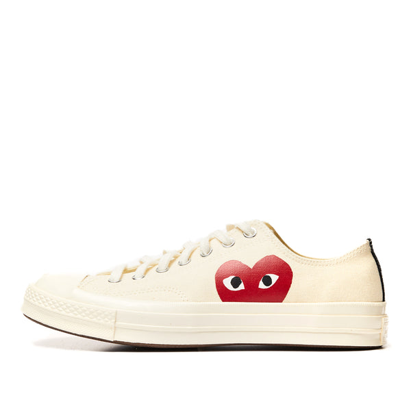 Comme des Garcons PLAY x Converse Chuck 70 Low Single Heart Shoes