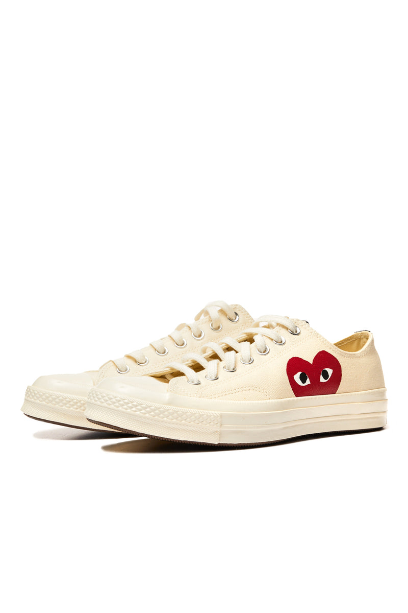 COMME des GARÇONS Play Converse Chuck Taylor Low 'White' - ROOTED