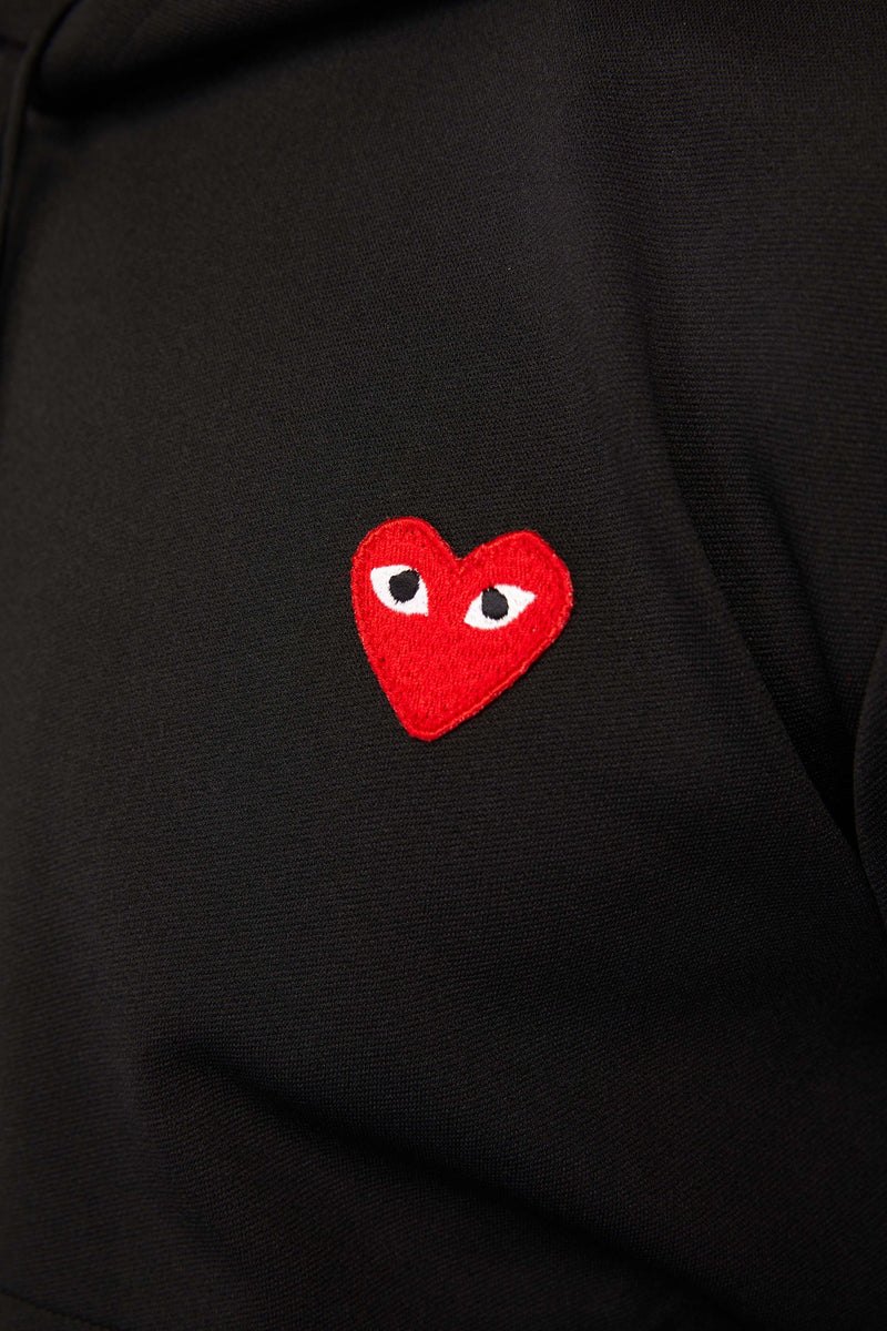 COMME des GARÇONS PLAY Hooded Sweatshirt 'Black/Red' - ROOTED
