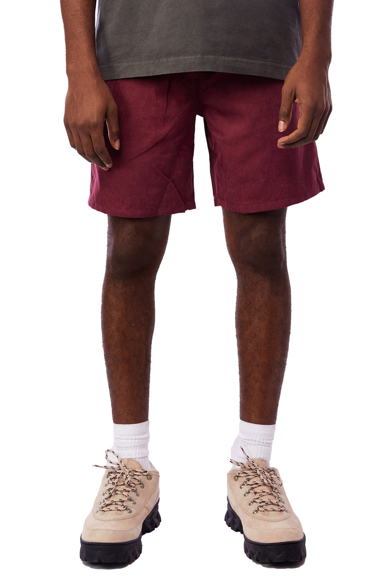 Honor The Gift Brushed Nylon Shorts 'Wine' - ROOTED