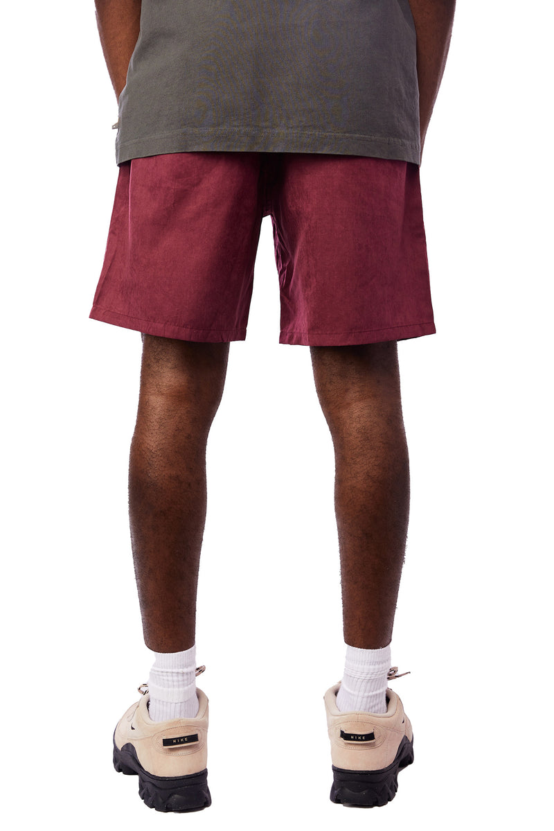 Honor The Gift Brushed Nylon Shorts 'Wine' - ROOTED