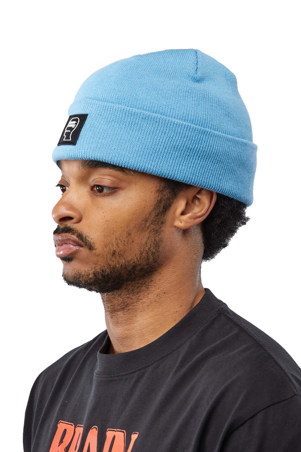 Brain Dead Logo Head Beanie 'Blue' - ROOTED