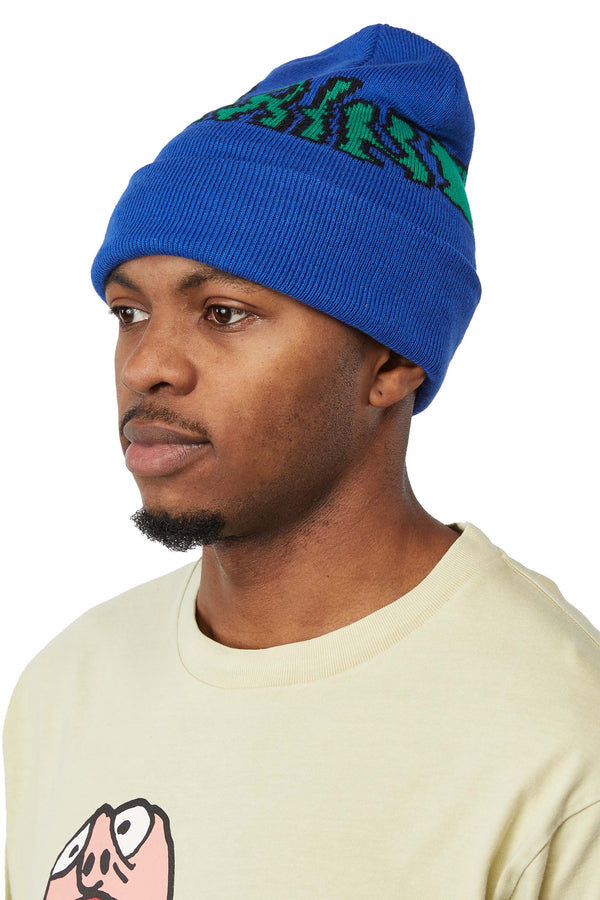 Brain Dead Prehistoric Beanie 'Blue' - ROOTED