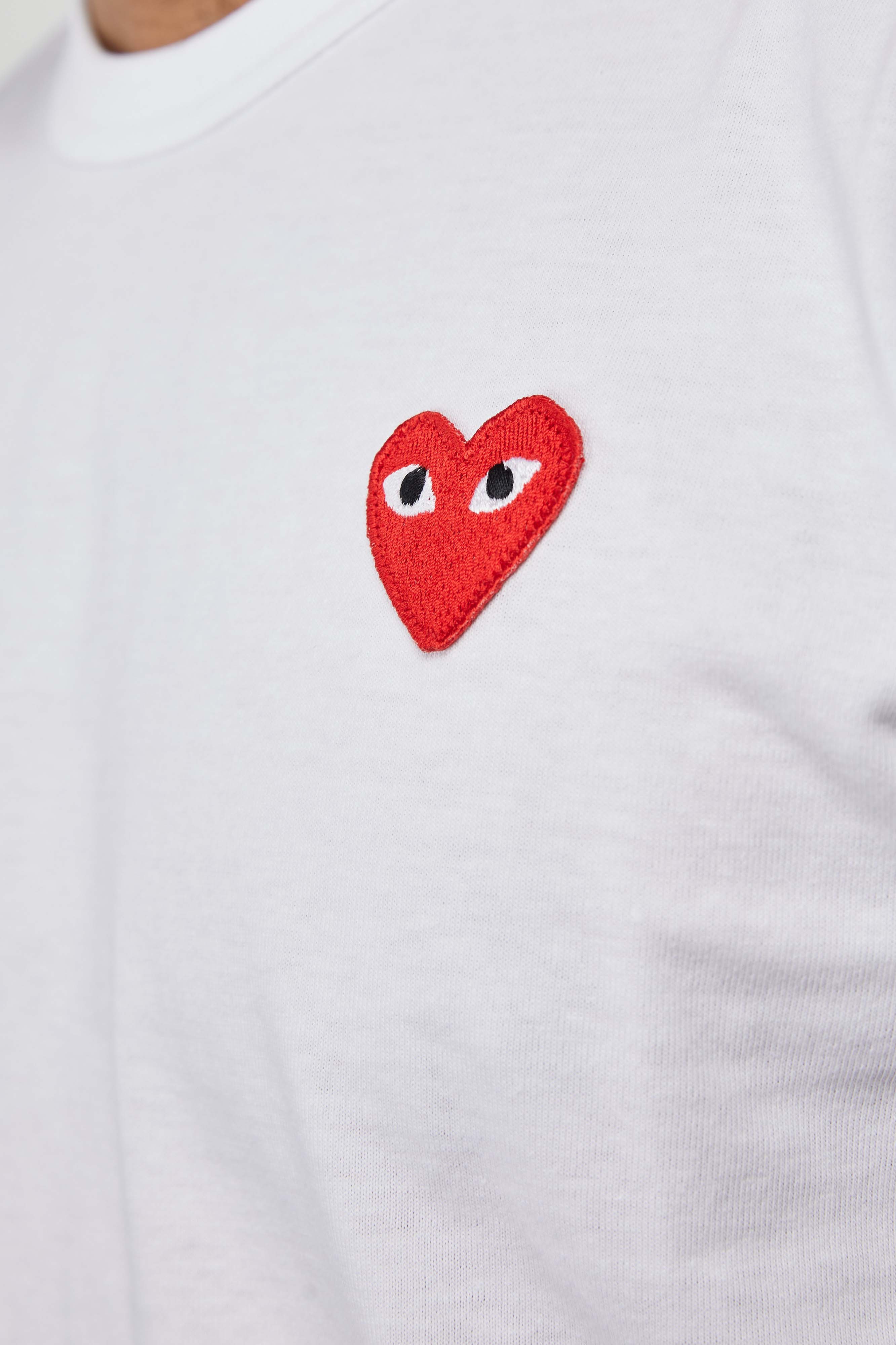 COMME des GARÇONS PLAY Tee 'White/Red' - ROOTED