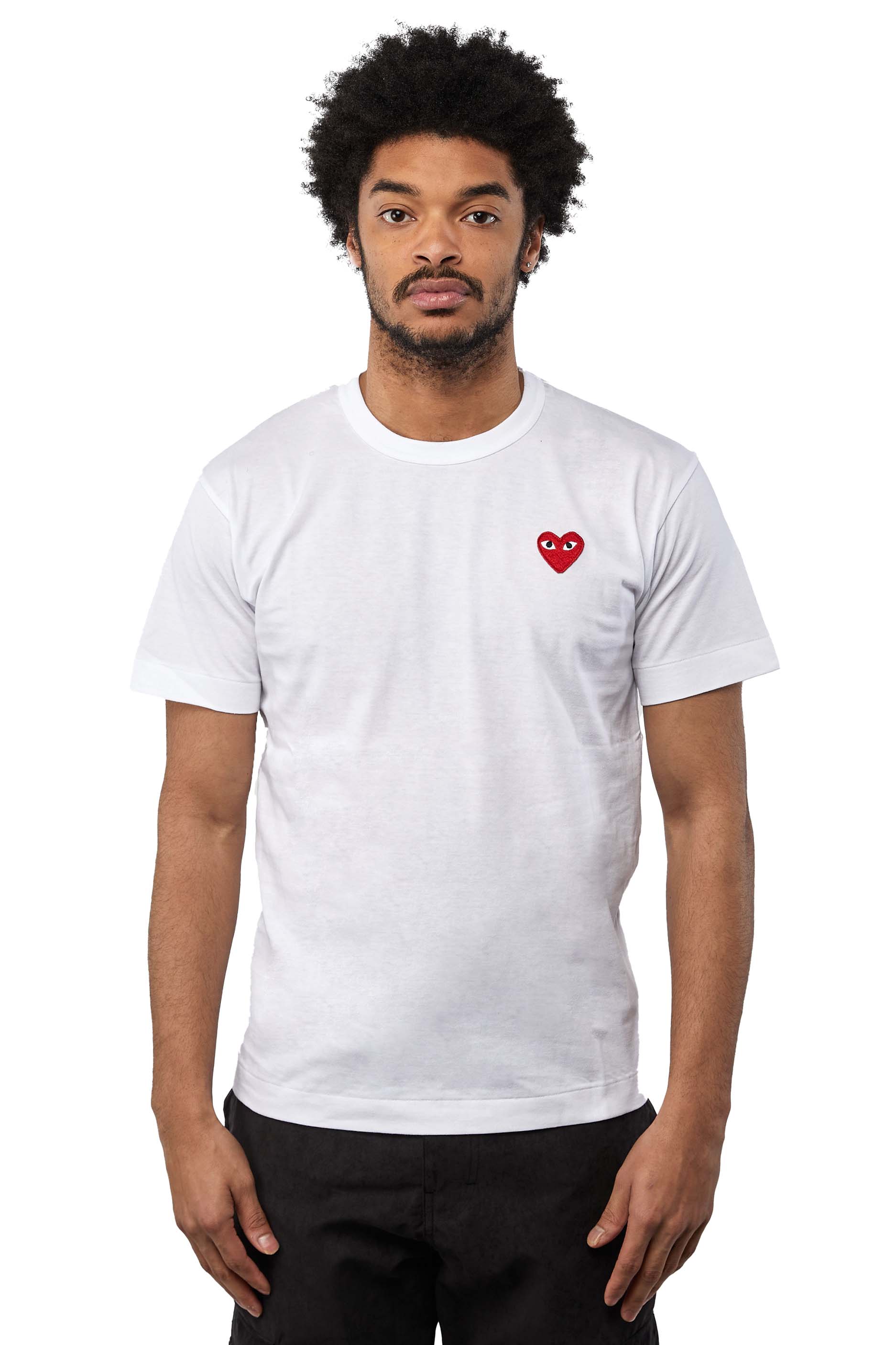 COMME des GARÇONS PLAY Tee 'White/Red' - ROOTED