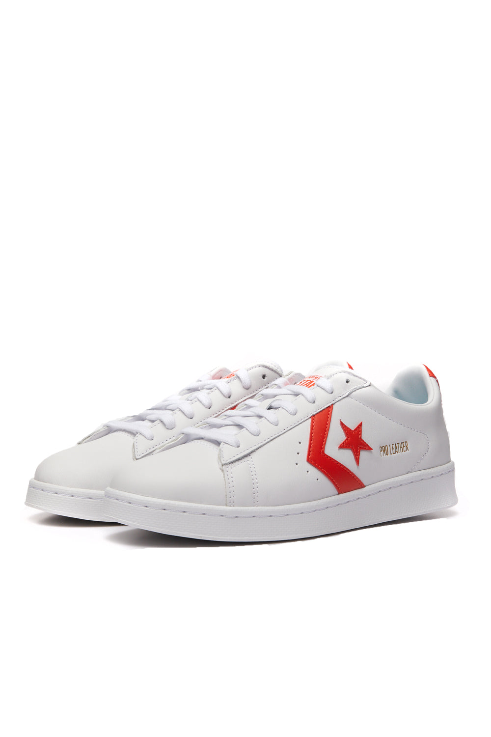 Converse Pro Leather Low 'White/Bright Poppy' - ROOTED