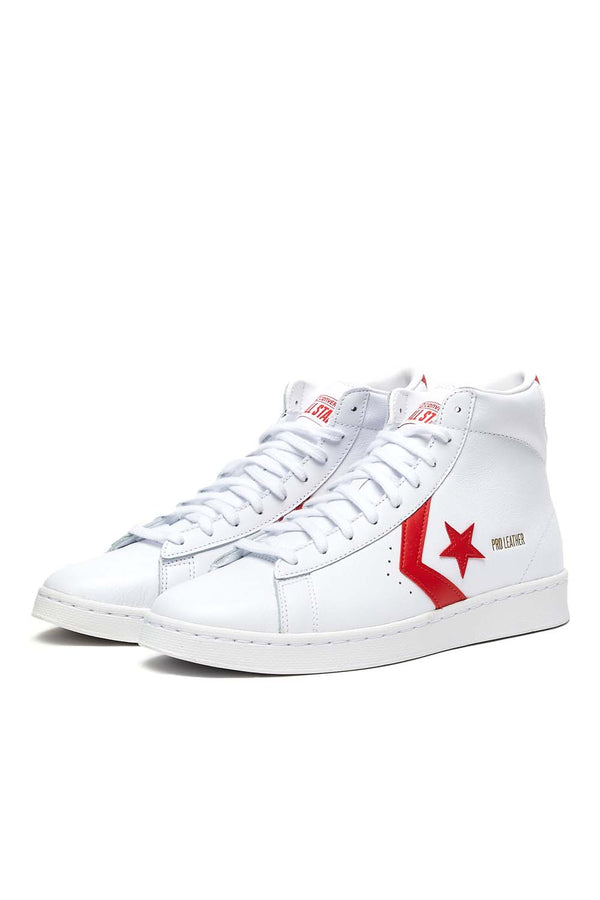 Converse Pro Leather Hi 'White/University Red' - ROOTED