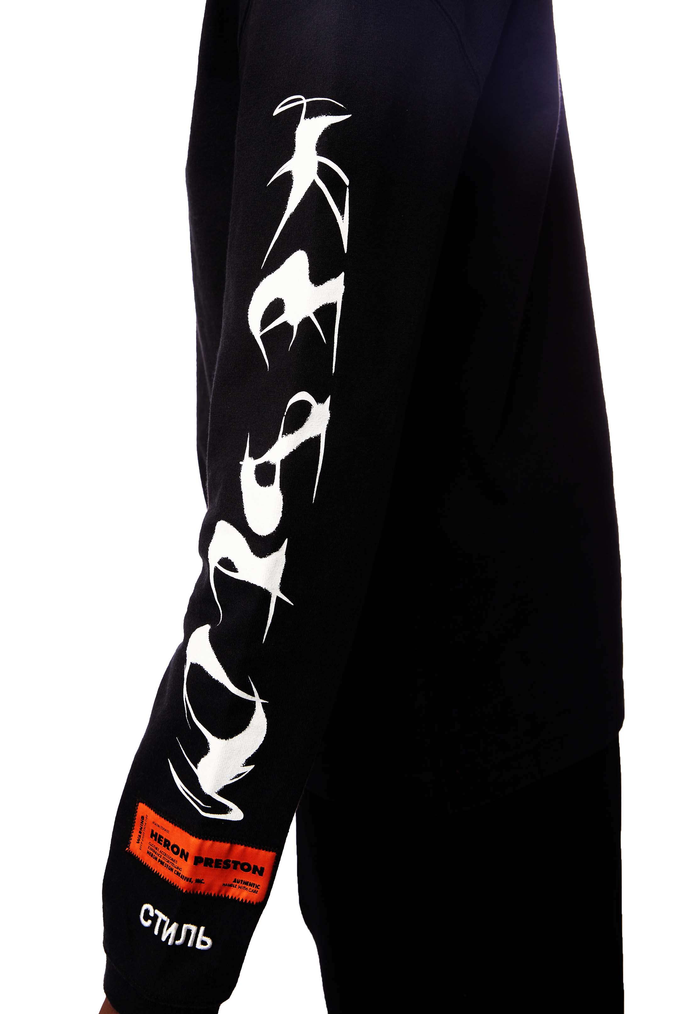 Heron Preston LS HP Brush Turtleneck 'Black' - ROOTED