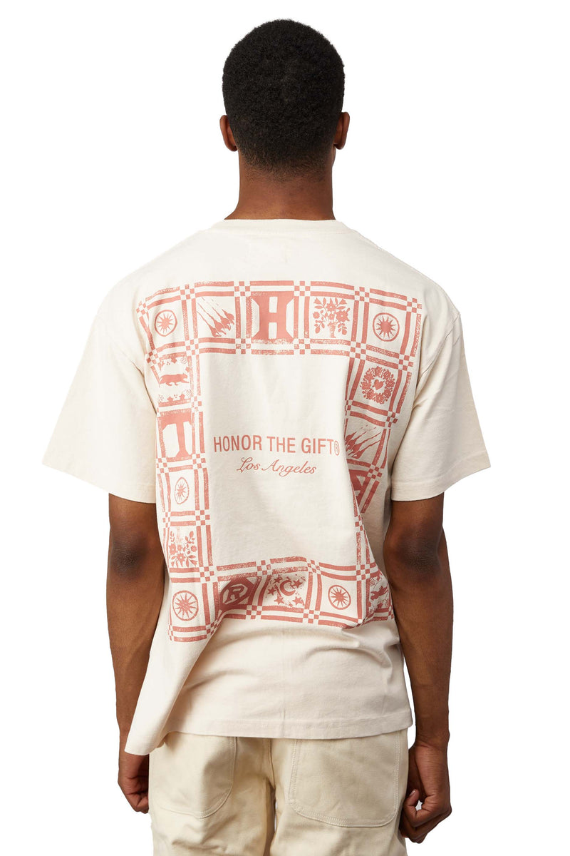 Honor The Gift Quilt Tee 'Cream' - ROOTED