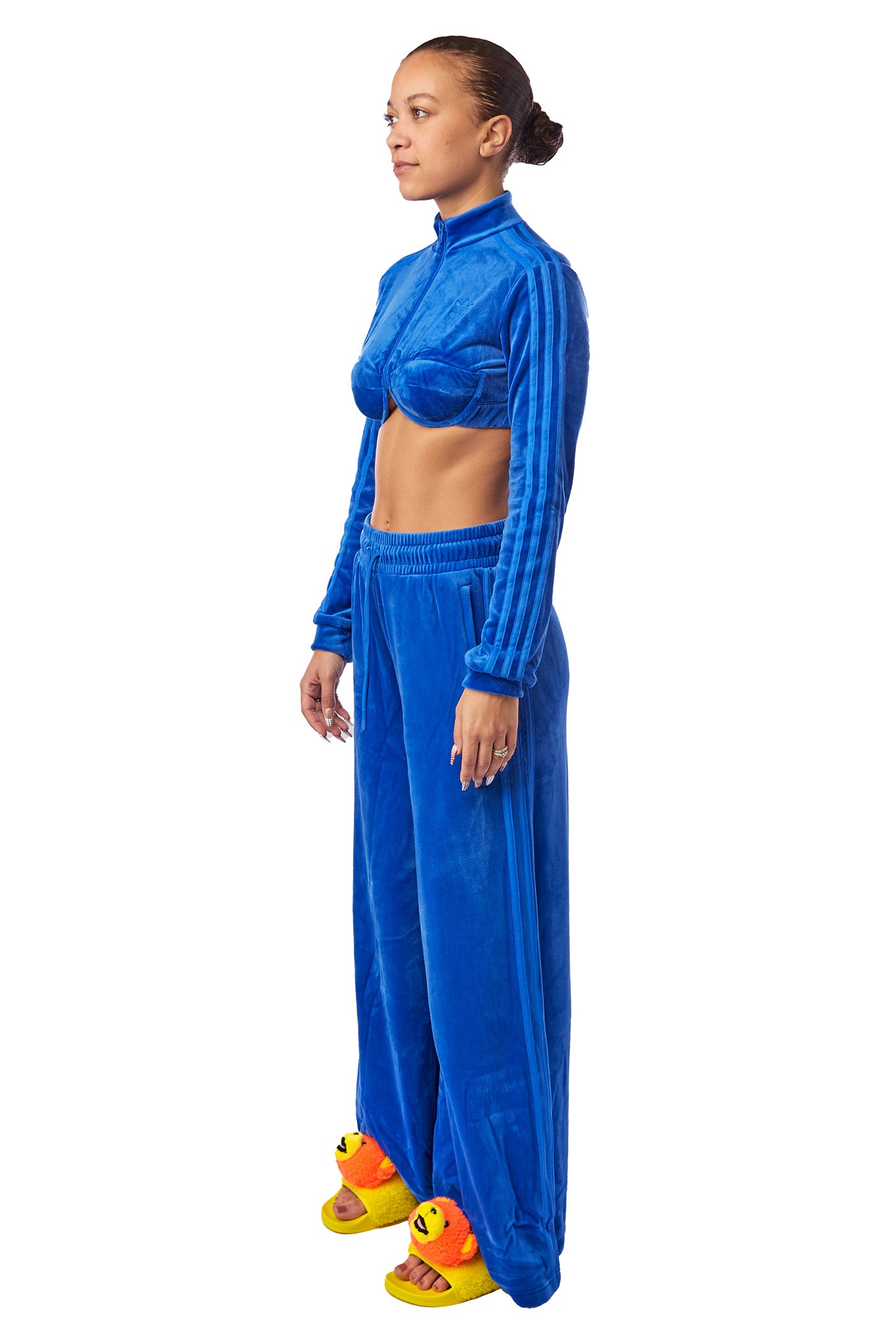 Women's adidas x Jeremy Scott Track Pant 'Blue' - ROOTED