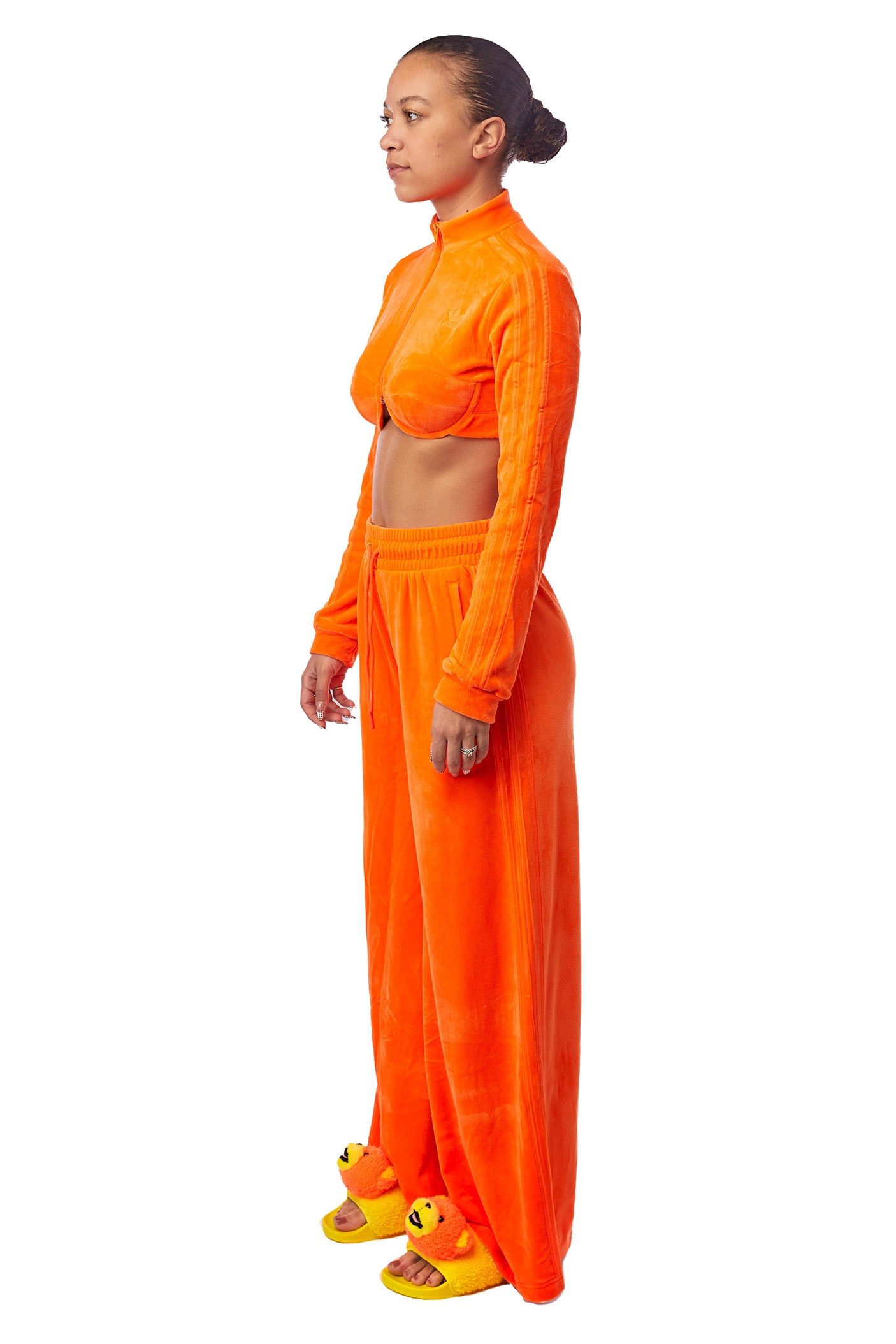 Women's adidas x Jeremy Scott Track Pant 'Orange' - ROOTED